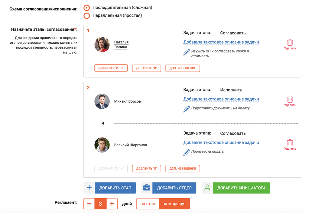 Маршруты документооборота